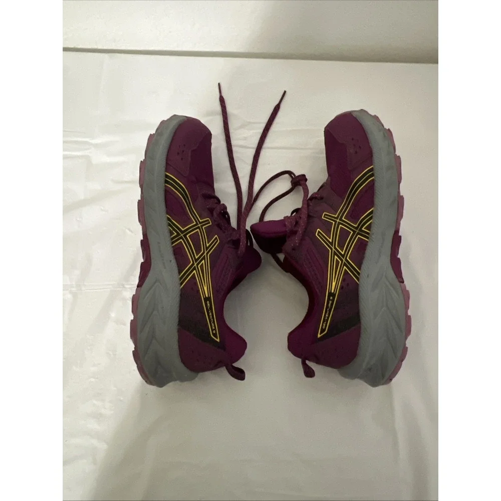 Asics Womens Gel Venture 9 1012B314 Purple/Gray Running 8.5 Wide Trail Condition